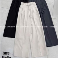 Quần Công Sở Nữ dáng Ống rộng mẫu mới 2025, M0039
