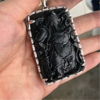 Quan công thạch anh đen cẩn bạc