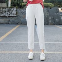 Quần Cotton IELGY, quần harem, quần ống rộng và chân mỏng