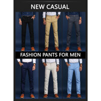 Quần Cotton nam, Quần ống thẳng nam công sở thời trang phong cách mới cỡ lớn cỡ 29-38 Size