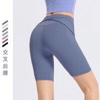 Quần Crop Nữ Nhanh Khô Hông Nâng Quần Đi Xe Đạp Ôm Hơn Nhìn Đào Hông Tập Gym Chạy Bộ20240802