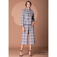 Quần Cullottes vải dạ lông cừu (mặc cùng áo khoác thành một bộ)