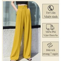 Quần Culottes cạp cao ống rộng cho các nàng công sở A1340