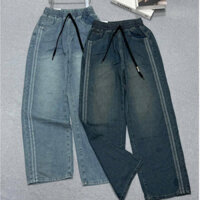 Quần Culottes Jean Thiết Kế Lưng Thun Có Dây Rút Ống Rộng Thời Trang - Nhím Xù Shop