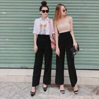 quần culottes khóa sườn vải tuyết mưa cho bạn cao trên 1m60