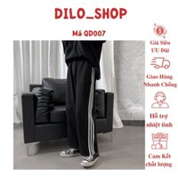 Quần Culottes Nữ 3 Sọc Quần Nỉ Ống Rộng Dáng Dài-QD007