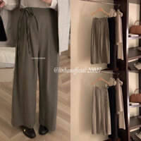 Quần culottes suông buộc cạnh I Miss Linene//20027 (Hàng có sẵn)🇰🇷