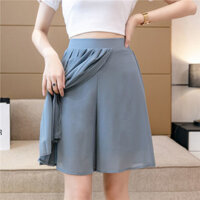 Quần culottes voan tôn dáng gầy cỡ lớn dành cho nữ chống lộ