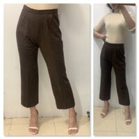 Quần Dạ Suông Rộng Ống Lửng Si Nhật