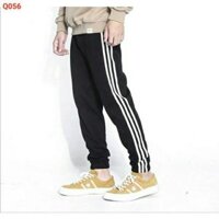 Quần dài 3 sọc suông thể thao nam nữ - kiểu quần dáng suông thể thao phong cách trẻ trung SHOP MAYLAN - 3 sọc suông,Xl 65 68 kg