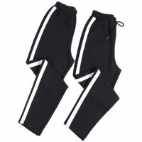 Quần dài 3 sọc suông thể thao nam nữ - kiểu quần dáng suông thể thao phong cách trẻ trung SHOP MAYLAN - 1 sọc suông,M 40 50 kg