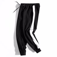 Quần dài 3 sọc suông thể thao nam nữ - kiểu quần dáng suông thể thao phong cách trẻ trung SHOP MAYLAN - 1 sọc bo,M 40 50 kg