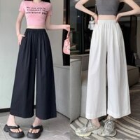 Quần dài Bigsize Nữ ống rộng dáng suôn eo chun co giãn mặc thoải mái cho nàng chuppy 50-95kg - Q530