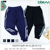 Quần Dài Bo Gấu DOKMA size 3 Tuổi Đến 7 Tuổi Chất Da Cá Dày Vừa Mềm Mại