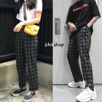 Quần DÀI CARO PLAID PANTS Ulzzang Unisex - Xanh Size S