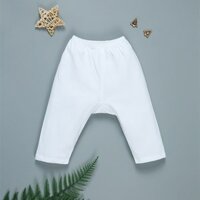 Quần dài cotton mềm nhẹ IQ Baby màu trắng