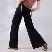 Quần dài đến chân cho nữ, trang phục tập nhảy Trung Quốc, quần nhảy cổ điển, quần ống rộng, quần nhảy hiện đại