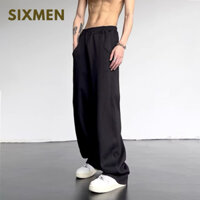 Quần Dài Form Rộng SIXMEN Track Pants Unisex Nam Nữ Local Brand Đứng Form Co Giãn Tốt