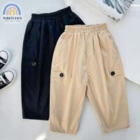 Quần dài kaki cho bé trai 2 3 4 5 6 7 8 9 10 tuổi Magickids dáng basic Hàn Quốc Quần áo trẻ em đi học đi chơi QD23025