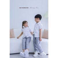 Quần dài kaki _ Màu xám cò trắng