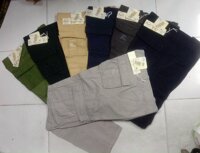 Quần dài kaki nam túi hộp - Kem - 29