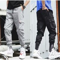 Quần Dài Lưng Thun Nhiều Túi Phong Cách Hàn Quốc Cho Nam