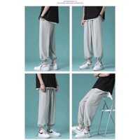 Quần Dài Lưng Thun Ống Rộng Phong Cách Hip Hop Cho Nam