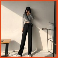 Quần dài lưng thun phong cách Hàn Quốc hợp thời trang cho nữ