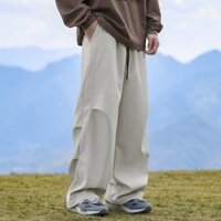 Quần dài nam ống rộng xếp ly jogger pants phong cách thể thao L2358