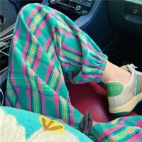 Quần dài nam rộng rãi phong cách Hàn Quốc siêu lớn Quần ống đứng 300 Quần âu nam nữ béo quần nam nữ xuân hè thể thao