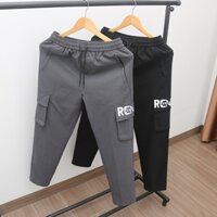 Quần Dài Nam Túi Hộp BMF Chất Kaki Sơ Gỗ Co Giãn Thiết Kế Ống Suông Thời Trang QD8683