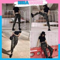 Quần Dài Nữ Chất Nỉ Họa Tiết Rằn Ri Chất Đẹp 526 - Nina House