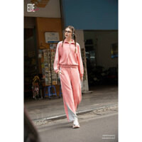 Quần dài nữ cotton dáng suông Eva de Eva 24AQDC013H