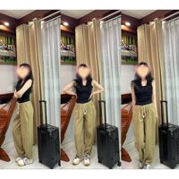 quần dài nữ jean baggy màu lưng chun 44-58kg 520
