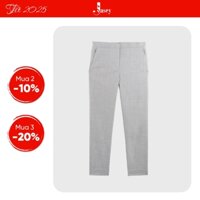 Quần dài nữ trung niên tặng mẹ dáng ôm, quần âu nữ màu ghi chuẩn size mã 3501