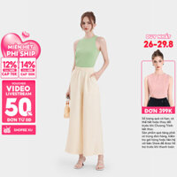 Quần dài ống rộng lưng thun nữ MARC FASHION dáng suông lưng cao hack dáng không nhăn mềm mịn mát CBMH082022