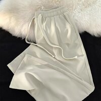 Quần Dài Ống Rộng Lưng Thun Màu Trơn Thời Trang Cho Nam quần unisex quần dài nam quần dài ống rộng nam quần kaki nam quần ống rộng nu quần hiphop nam quần ống đứng nam