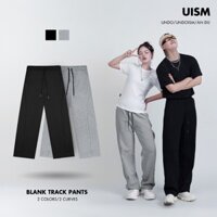 Quần Dài Ống Suông Undo Blank Track Pants (Đen/Xám Tiêu) Nỉ 2 Da - Form Rộng Unisex