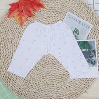 Quần dài sơ sinh Kiza in trăng sao BA22 (Hồng)