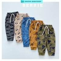 Quần dài thể thao jogger da cá họa tiết cho bé trai 1 đến 7 tuổi SHUSHI babyshop