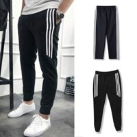 Quần dài thể thao nỉ nam nữ Quần jogger thun 3 sọc nam QN5