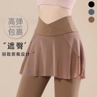 Quần Dài Thể Thao Nữ 2 Lớp Quần Legging Tập Yoga Co Giãn Tập Gym Quần Thể Dục