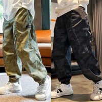 Quần dài trang phục đi làm cho bé trai quần Âu rằn ri quần dài Thời trang trẻ em Quần thể thao học sinh Quần công sở ống rộng