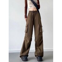 Quần Dài Túi Hộp Nam Nữ NAD Chất Vải Xước Hàn Có Dây Rút Unisex, Quần Ống Rộng Phong Cách Hiphop Đường Phố