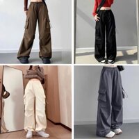 Quần Dài Túi Hộp Nam Nữ NAD Chất Vải Xước Hàn Có Dây Rút Unisex, Quần Ống Rộng Phong Cách Hiphop Đường Phố