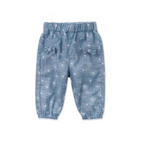 Quần Dài Vải Cotton Mỏng Thiết Kế Dễ Thương Cho Bé Gái