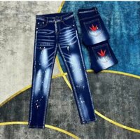Quần Đê quyy xanh lá đỏ phong (5 cánh) thêu túi bản 4 cúc BR nam MENSWEAR JEAN