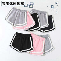 quần đi biển quần đùi nữ Quần short thể thao bé gái cỡ lớn mẫu mới mùa hè cotton 2024 quần ngủ mặc ngoài cho trẻ em mặc ngoài