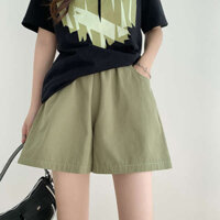 quần đi biển quần đùi nữ Quần thể thao trang phục công sở cotton lanh quần hot chạy bộ nhanh khô thoải mái rộng rãi ống rộng cạp cao tôn dáng mẫu mới mùa hè 2024 cho nữ