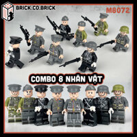 Quân Đội Đức Thế Chiến 2 Combo 12 Nhân vật Combo 8 Nhân vật Đồ chơi Lắp ráp Quân đội Germany Army Mô hình Quân Đức Thế chiến M8072-M8051